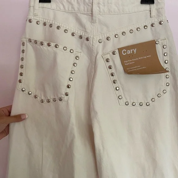 Reformation Cary High Rise Slouchy Wide Leg Jeans - Picture 5 of 7